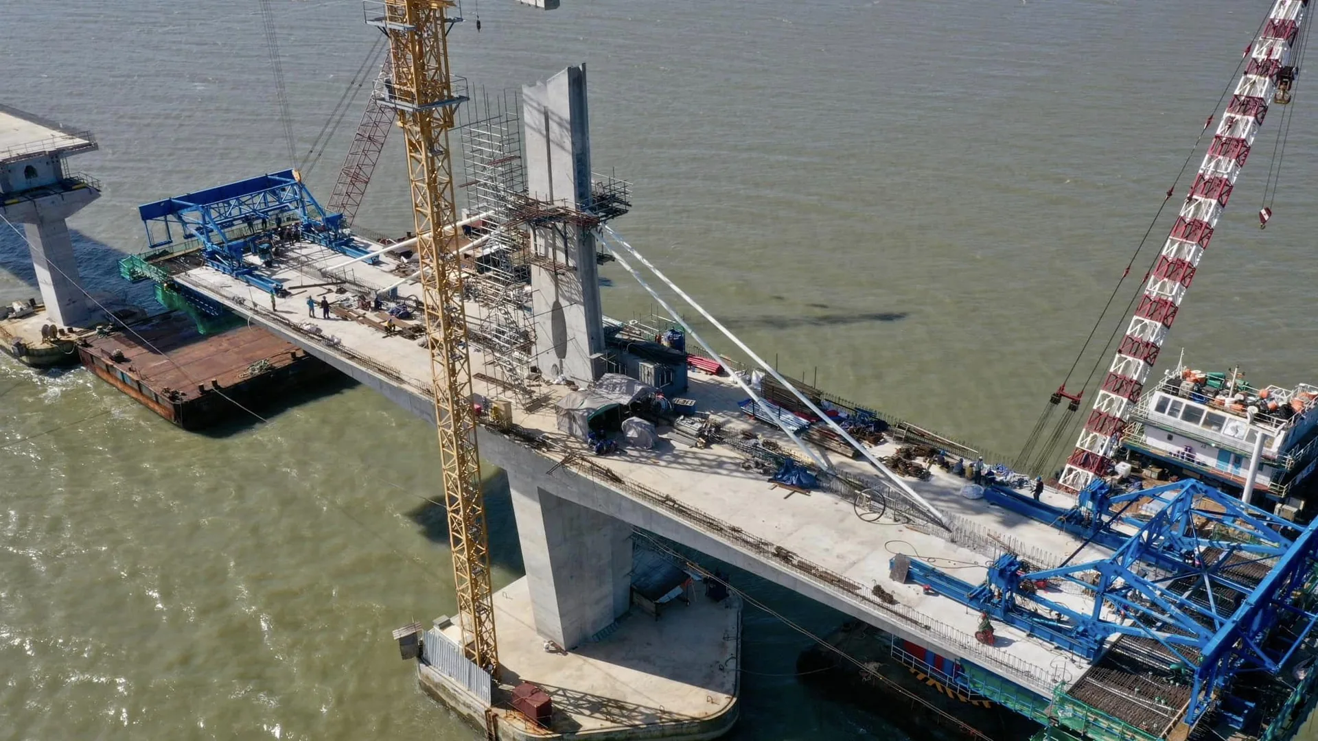 Bridge construction project